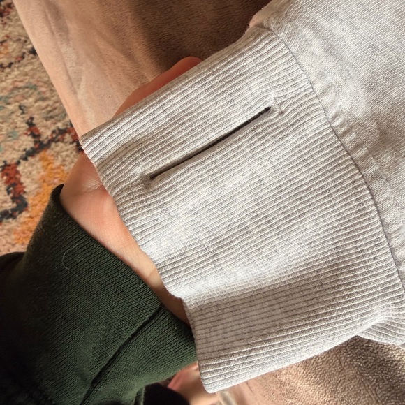 EUC 🍋lululemon athletica Gray Half-Zip Scuba - Picture 7 of 9